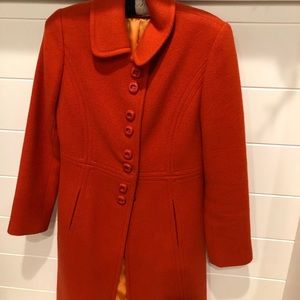 NWOT Orange/red coat made by Jungal